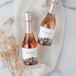 Etiquetas Para Vinos Espumosos Atlanta Skyline Mini