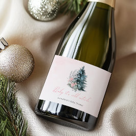 Etiquetas Para Vinos Espumosos Baby its cold outside Girl Pink Baby shower