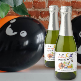 Etiquetas Para Vinos Espumosos Baby Making Potion Halloween Baby Shower Favor
