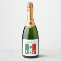 Bandera de México y México con tu nombre