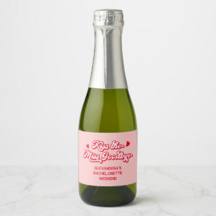 Etiquetas Para Vinos Espumosos Beso Rosa Adiós señorita Soltera Champán