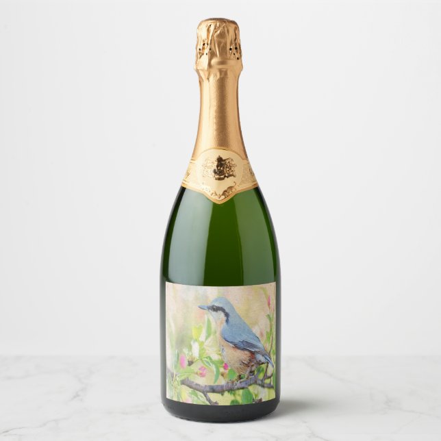 Etiquetas Para Vinos Espumosos Bird Fanatic (Anverso)