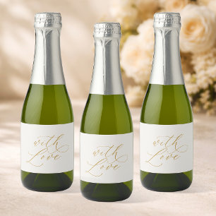 Etiquetas Para Vinos Espumosos Boda con Amor