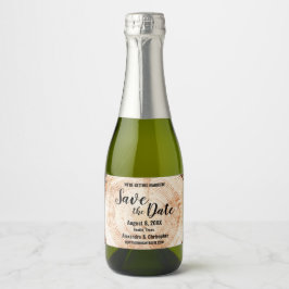 Etiquetas Para Vinos Espumosos Boda de nombres personalizados de corte de madera 