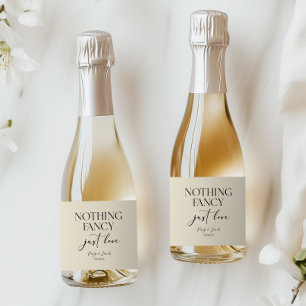 Etiquetas Para Vinos Espumosos Boda Minimalista Casual Nada Lujoso Solo Amor