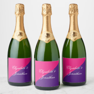 Etiquetas Para Vinos Espumosos Boda minimalista de mezcla y combinación de amanec