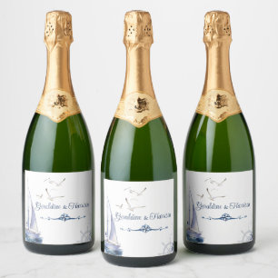 Etiquetas Para Vinos Espumosos Boda Nautical Sailing Yacht