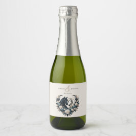 Etiquetas Para Vinos Espumosos Bodas de campo-caballos enamorados