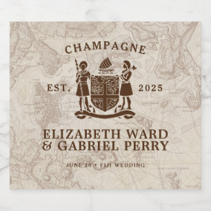 Etiquetas Para Vinos Espumosos Boho Destination Wedding Fiji