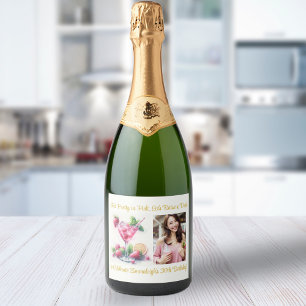 Etiquetas Para Vinos Espumosos Bonito en la celebración de los 30 Años Rosados