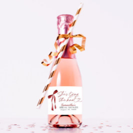 Etiquetas Para Vinos Espumosos Borgoña se está atando la ducha nupcial