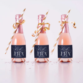 Etiquetas Para Vinos Espumosos Botella de champán miniatura para la despedida de 