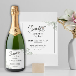 Etiquetas Para Vinos Espumosos Botella de vino esparkling boda personalizada