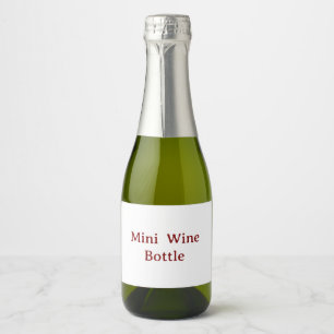 Etiquetas Para Vinos Espumosos Botella de vino espumoso mini personalizada