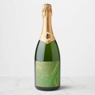 Etiquetas Para Vinos Espumosos Botella de vino verde único de Nashville 1