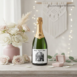 Etiquetas Para Vinos Espumosos Boutique Minimalista Foto Arco Boda Champán