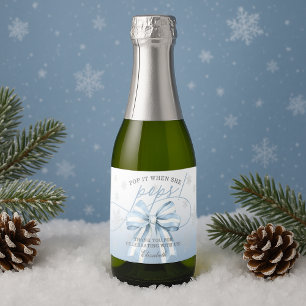 Etiquetas Para Vinos Espumosos Bow Azul Bow Winter Baby It Cuando Cepa