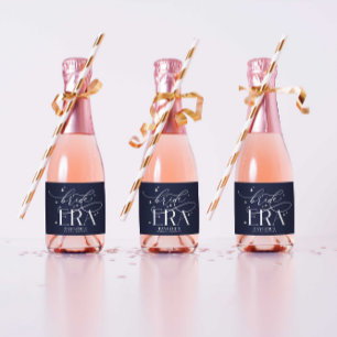 Etiquetas Para Vinos Espumosos Bride Era Bridal Ducha Mini Botella De Champagne