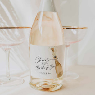 Etiquetas Para Vinos Espumosos Brindis a la Novia que Será