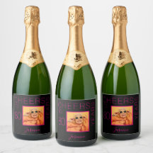 Brindis por 80 años Foto Black Pink Elegante