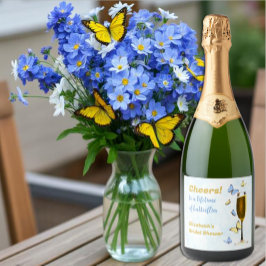 Etiquetas Para Vinos Espumosos Brindis por toda una vida de mariposas, Desayuno N