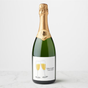Etiquetas Para Vinos Espumosos Brunch de vino espumoso y Bubbly animan cumpleaños