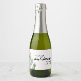 Etiquetas Para Vinos Espumosos Cactus Succulent Desert Bachelorette