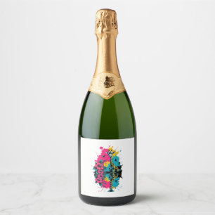 Etiquetas Para Vinos Espumosos Camiseta clásica manchada de color de jirafa de ti