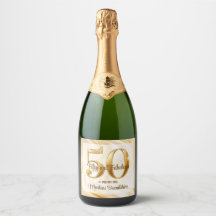 Celebración elegante de cumpleaños 50 en oro