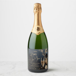 Etiquetas Para Vinos Espumosos Chic Champagne Happy New Year