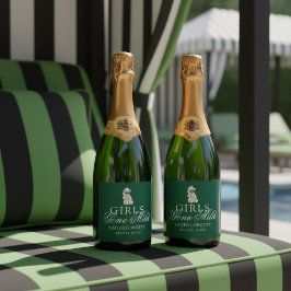 Etiquetas Para Vinos Espumosos Chicas Moderadas Oso de Spa Despedida de Soltera