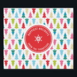 Etiquetas Para Vinos Espumosos CHRISTMAS TREE PATTERN festivo moderno mínimo rojo<br><div class="desc">por kat massard >> kat@simplysweetPAPERIE.com << Diseño de árbol de navidad elegante y festivo, personalizado con su propio logotipo de vacaciones! ¡Comparte la alegría! - - - - - - - - - - - - - - - - - - - - - Artículos coincidentes disponibles en mi tienda...</div>