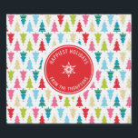 Etiquetas Para Vinos Espumosos CHRISTMAS TREE PATTERN festivo moderno mínimo rojo<br><div class="desc">por kat massard >> kat@simplysweetPAPERIE.com << Diseño de árbol de navidad elegante y festivo, personalizado con su propio logotipo de vacaciones! ¡Comparte la alegría! - - - - - - - - - - - - - - - - - - - - - Artículos coincidentes disponibles en mi tienda...</div>