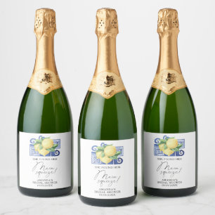 Etiquetas Para Vinos Espumosos Citrus Lemon - Encontró su aprieto principal