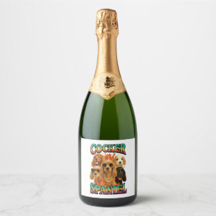 Etiquetas Para Vinos Espumosos Cocker Spaniel Copy