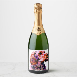 Etiquetas Para Vinos Espumosos Cocker Spaniel Dog