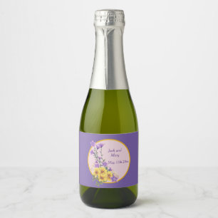 Etiquetas Para Vinos Espumosos Colección de jardines de primavera
