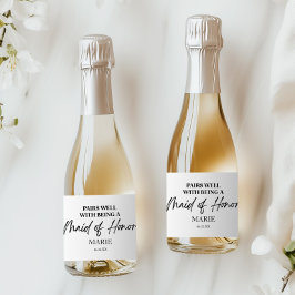 Etiquetas Para Vinos Espumosos Combina Bien Con Ser Una Propuesta de Dama de Hono