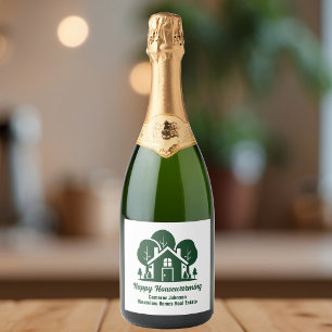 Etiquetas Para Vinos Espumosos Compañía de bienes raíces de bosque personalizado 
