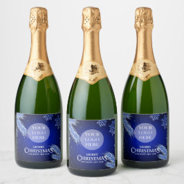 Etiquetas Para Vinos Espumosos Compañía de logotipos de Fiestas navidades Elegant