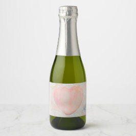 Etiquetas Para Vinos Espumosos Corazón de diosa pintado a mano
