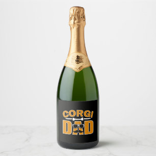 Etiquetas Para Vinos Espumosos Corgi dad papá para papá perro amante