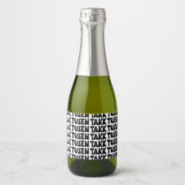 Etiquetas Para Vinos Espumosos Corte de lingotes en blanco y negro