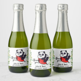 Etiquetas Para Vinos Espumosos Cute Panda Gracias Baby Shower Favor Mini