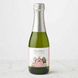 Etiquetas Para Vinos Espumosos Cute Watercolor Farm Animals Baby Shower 