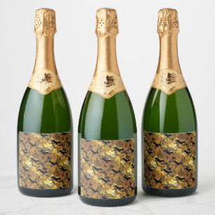 Etiquetas Para Vinos Espumosos Dachshund Oro