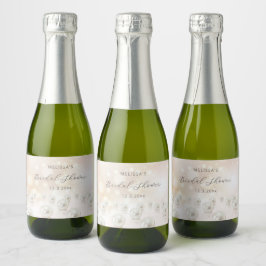 Etiquetas Para Vinos Espumosos Despedida de soltera con perlas reflectantes