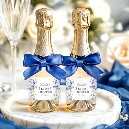 Etiquetas Para Vinos Espumosos Despedida de Soltera Floral