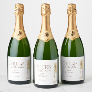 Etiquetas Para Vinos Espumosos Despedida de Soltera Perlas y Prosecco
