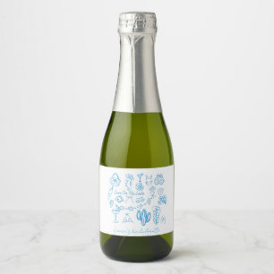 Etiquetas Para Vinos Espumosos despedida de soltera personalizada en la playa Amo